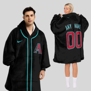 Arizona Diamondbacks MLB Design Blanket Hoodie Custom Name And Number