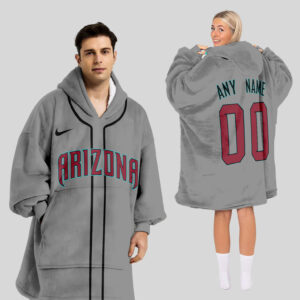 Arizona Diamondbacks MLB Design Blanket Hoodie Custom Name And Number
