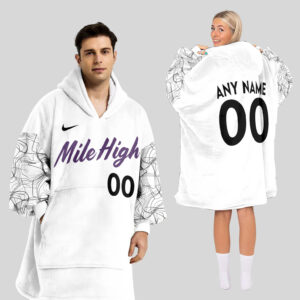 Colorado Rockies MLB Design Blanket Hoodie Custom Name And Number