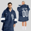 Kansas City Royals MLB Design Blanket Hoodie Custom Name And Number