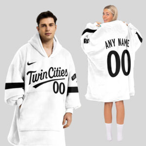 Minnesota Twins MLB Design Blanket Hoodie Custom Name And Number