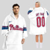 Philadelphia Phillies MLB Design Blanket Hoodie Custom Name And Number