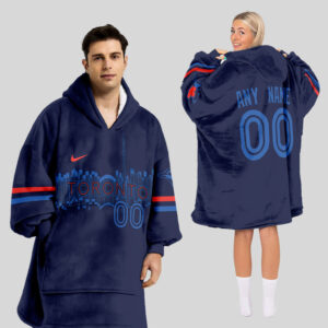 Toronto Blue Jays MLB Design Blanket Hoodie Custom Name And Number