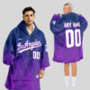 Los Angeles Dodgers MLB Design Blanket Hoodie Custom Name And Number