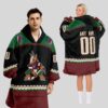 Arizona Coyotes Blanket Hoodie Custom Name And Number