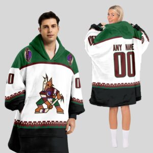 Arizona Coyotes Blanket Hoodie Custom Name And Number