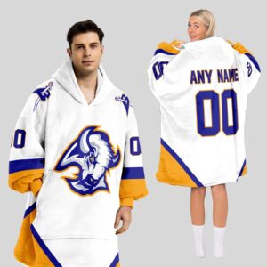 Buffalo Sabres Blanket Hoodie Custom Name And Number