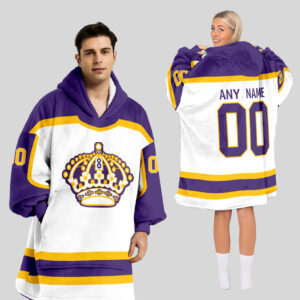 Los Angeles Kings Blanket Hoodie Custom Name And Number