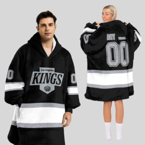 Los Angeles Kings Blanket Hoodie Custom Name And Number