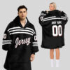 New Jersey Devils Blanket Hoodie Custom Name And Number