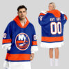 New York Islanders Blanket Hoodie Custom Name And Number