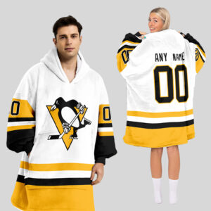 Pittsburgh Penguins Blanket Hoodie Custom Name And Number