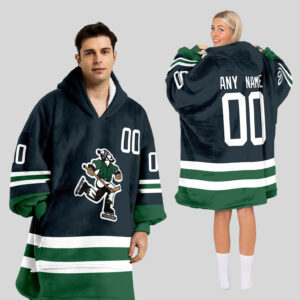 Vancouver Canucks Blanket Hoodie Custom Name And Number