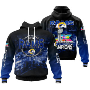 Los Angeles Rams Super Bowl LX Champions Style Hoodie