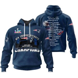 New England Patriots Super Bowl LX Champions Style Hoodie