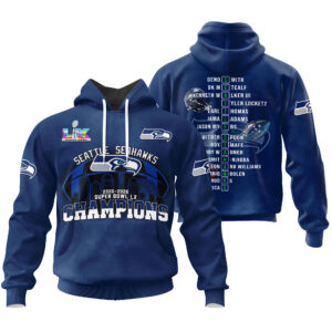 Seattle Seahawks Super Bowl LX Champions Style Hoodie
