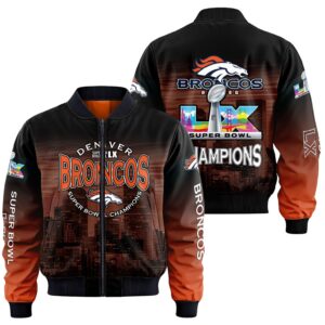 Denver Broncos Super Bowl LX Champions Style Bomber Jacket