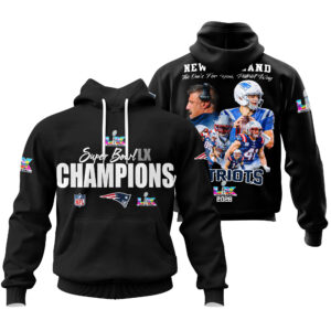 New England Patriots Super Bowl LX Champions Style Hoodie
